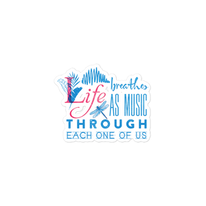 Open image in slideshow, &quot;Life is Music&quot; Bubble-free stickers
